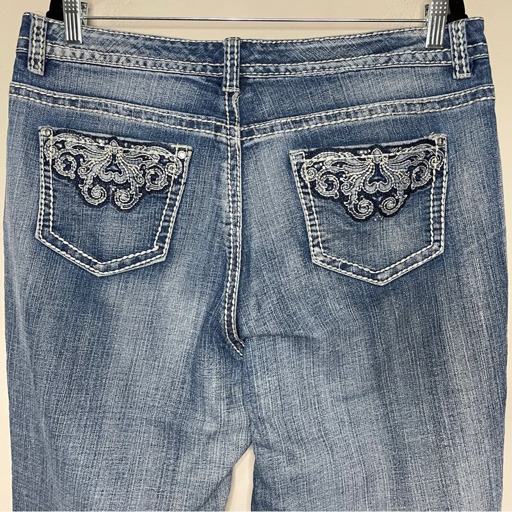 WOMEN’S VINTAGE Capri Jeans with Embellished Pockets, 14W - Picture 7 of 10